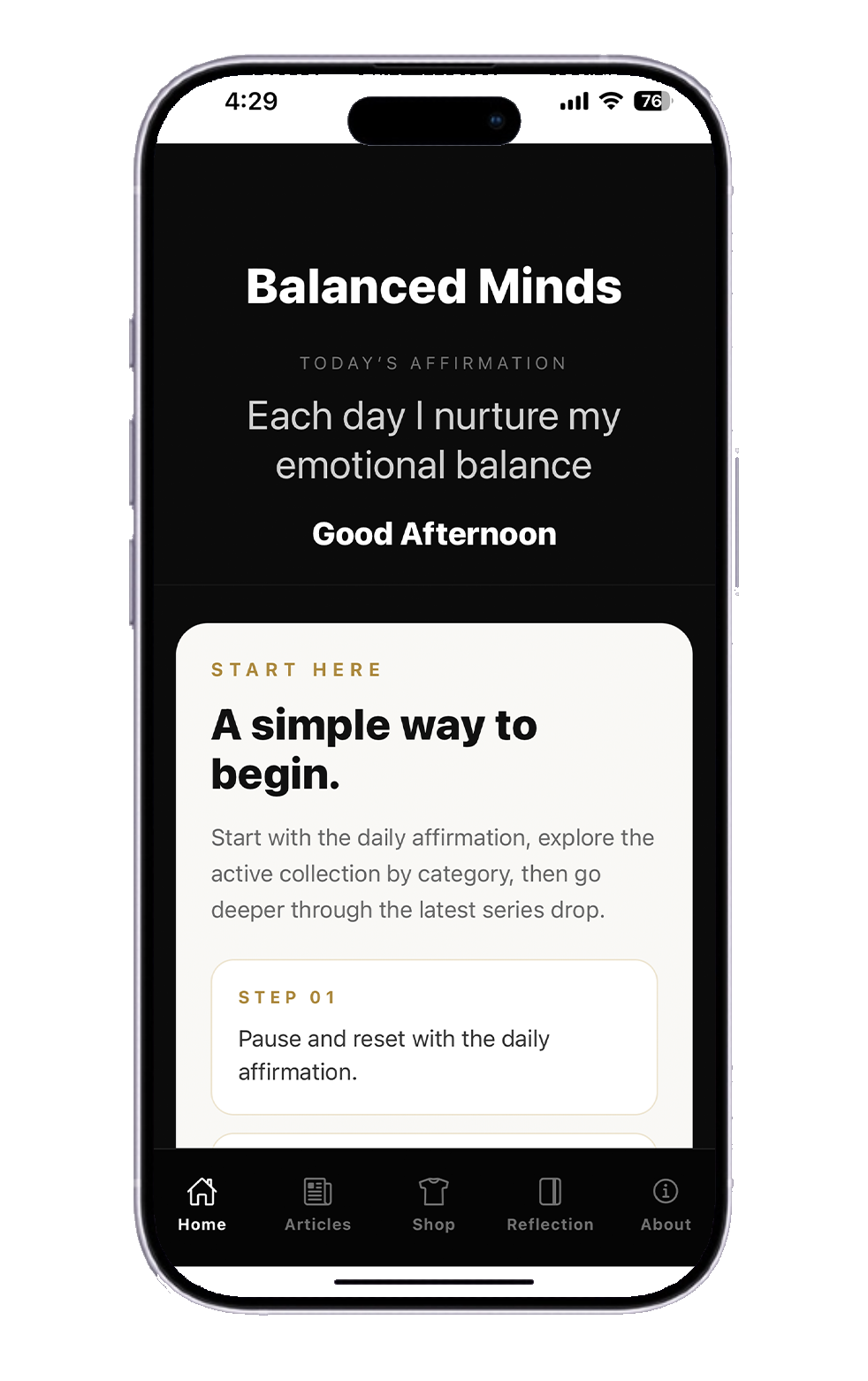 Balanced Minds App Preview